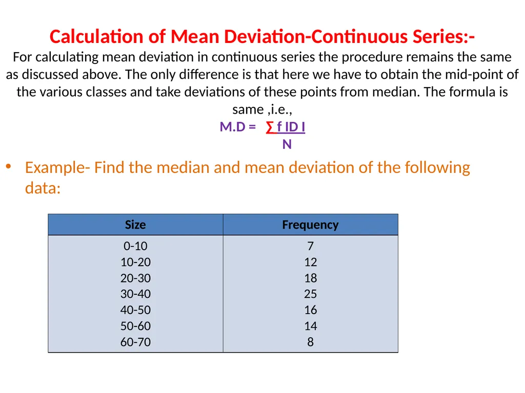 MEASURES OF DISPERSION Definition:-The degree to - slide 11 of 18