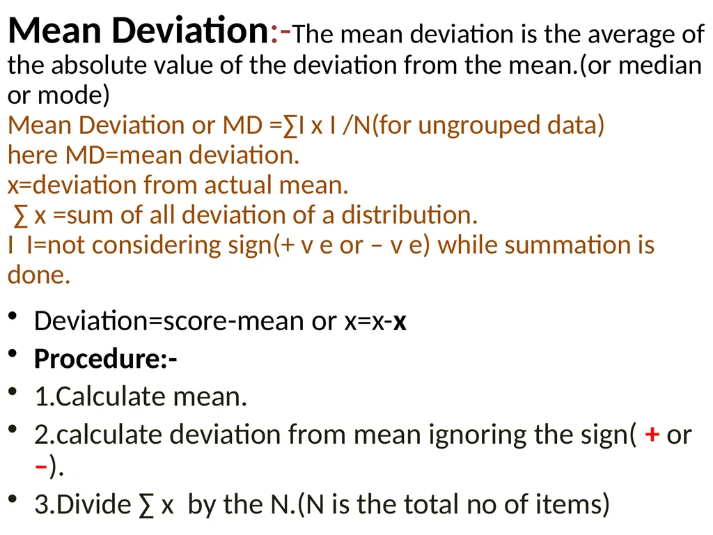 MEASURES OF DISPERSION Definition:-The degree to - slide 2 of 18