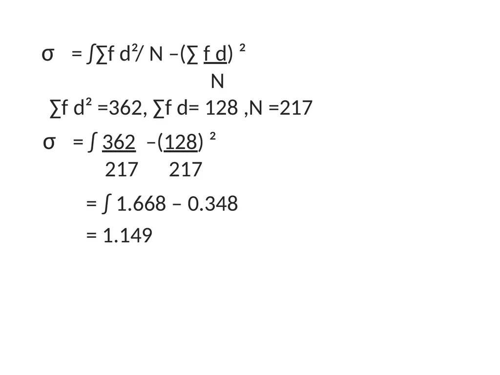 MEASURES OF DISPERSION Definition:-The degree to - slide 15 of 18