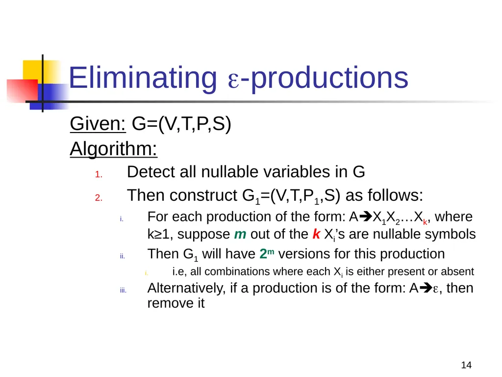 1 Properties of Context-free Languages Reading: - slide 14 of 62