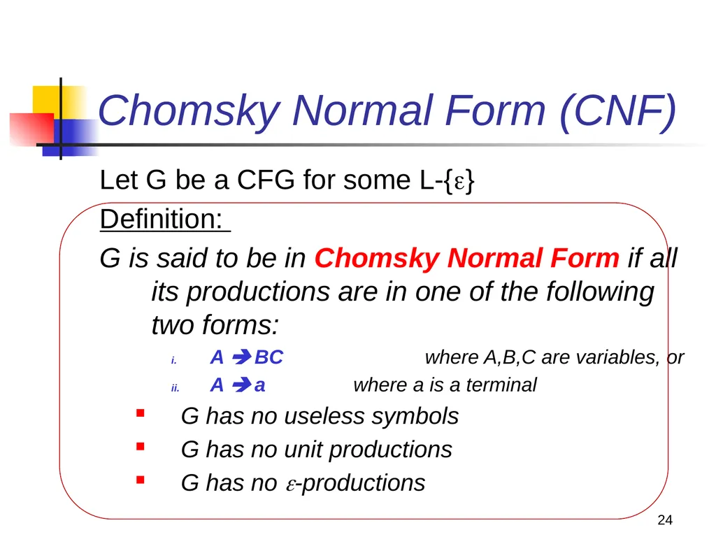 1 Properties of Context-free Languages Reading: - slide 24 of 62