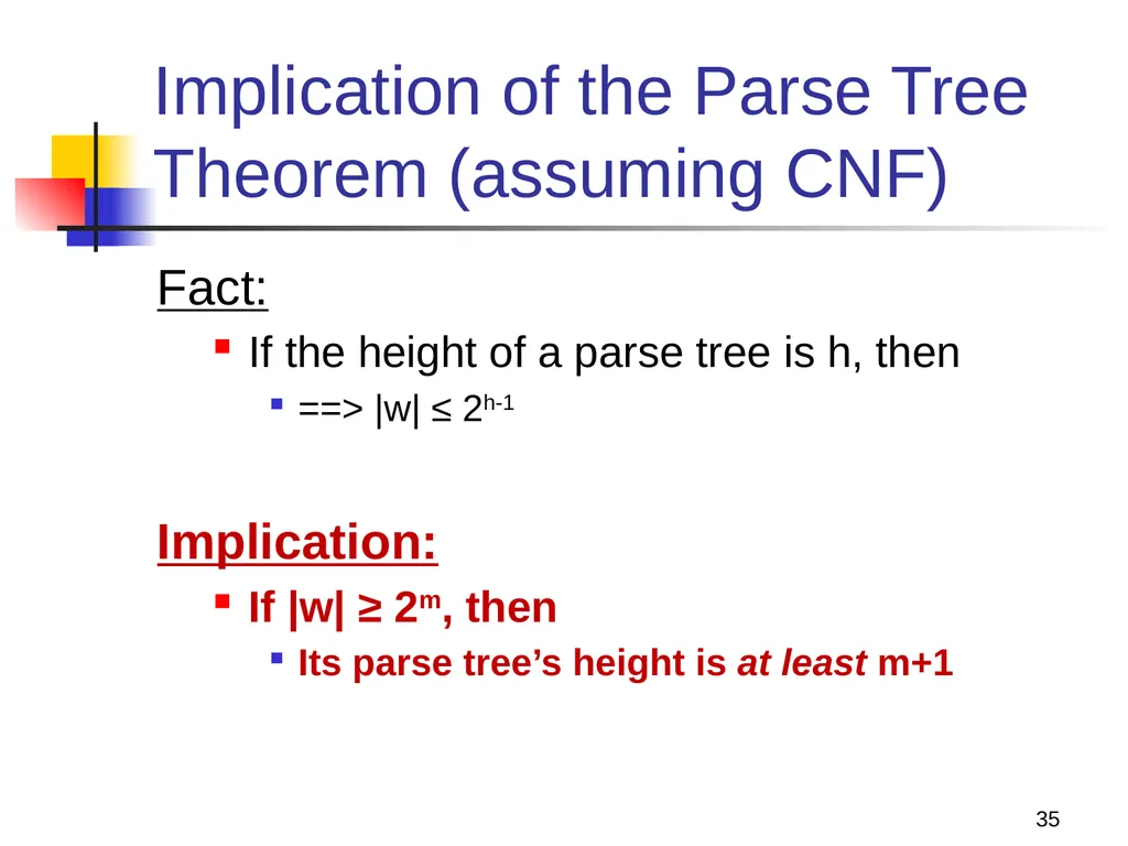 1 Properties of Context-free Languages Reading: - slide 35 of 62