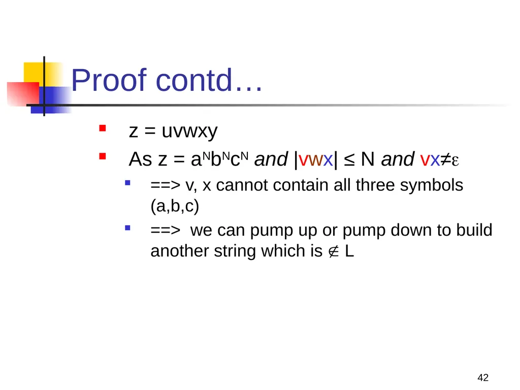 1 Properties of Context-free Languages Reading: - slide 42 of 62