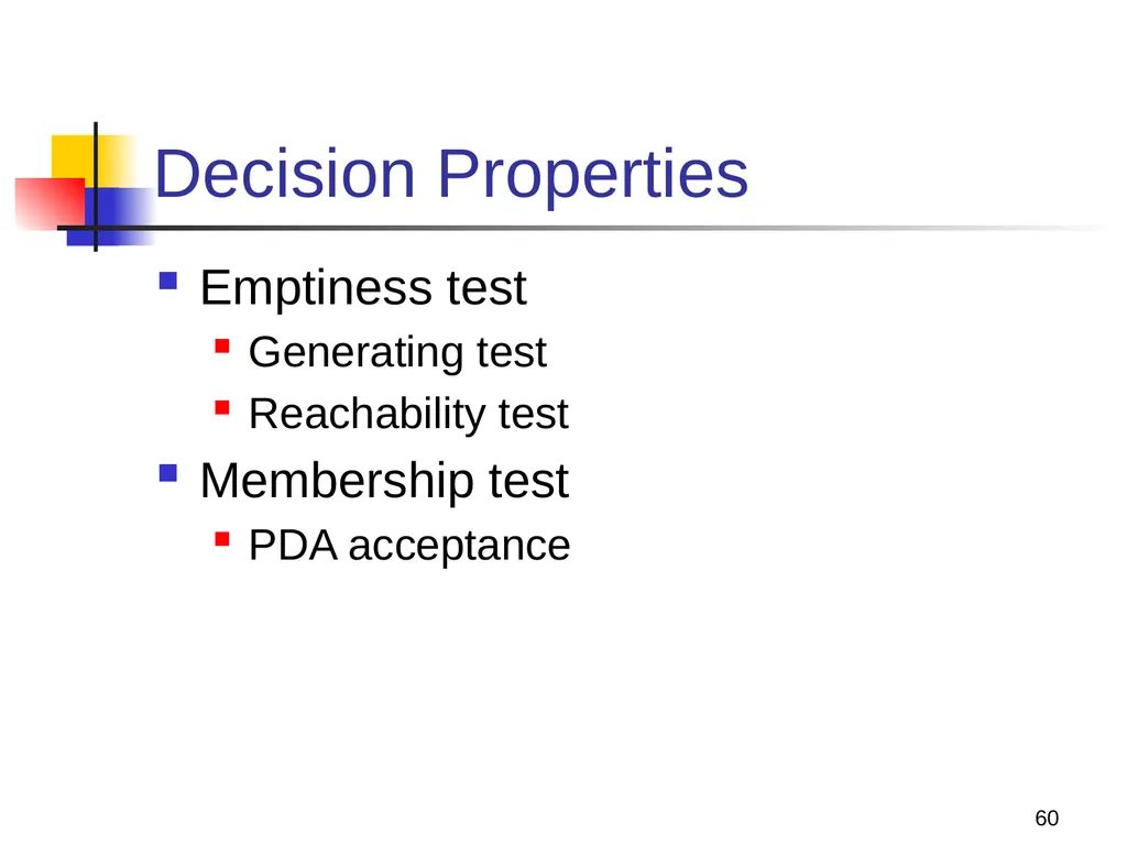 1 Properties of Context-free Languages Reading: - slide 60 of 62