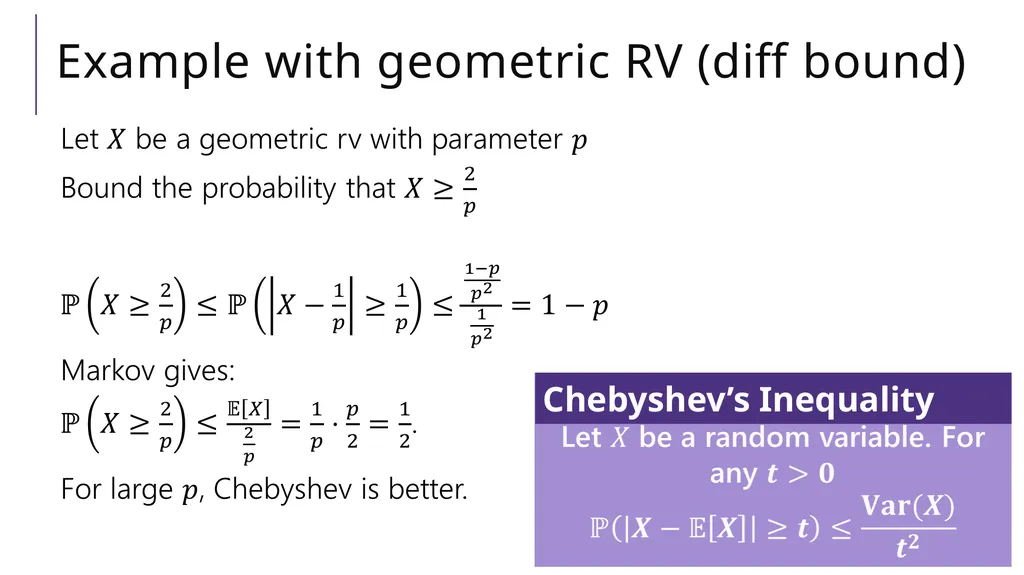 Tail Bounds CSE 312 Summer 21 Lecture 19 - slide 17 of 25
