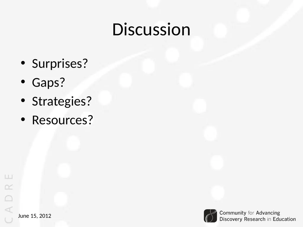 Community for Advancing Discovery Research in - slide 28 of 29