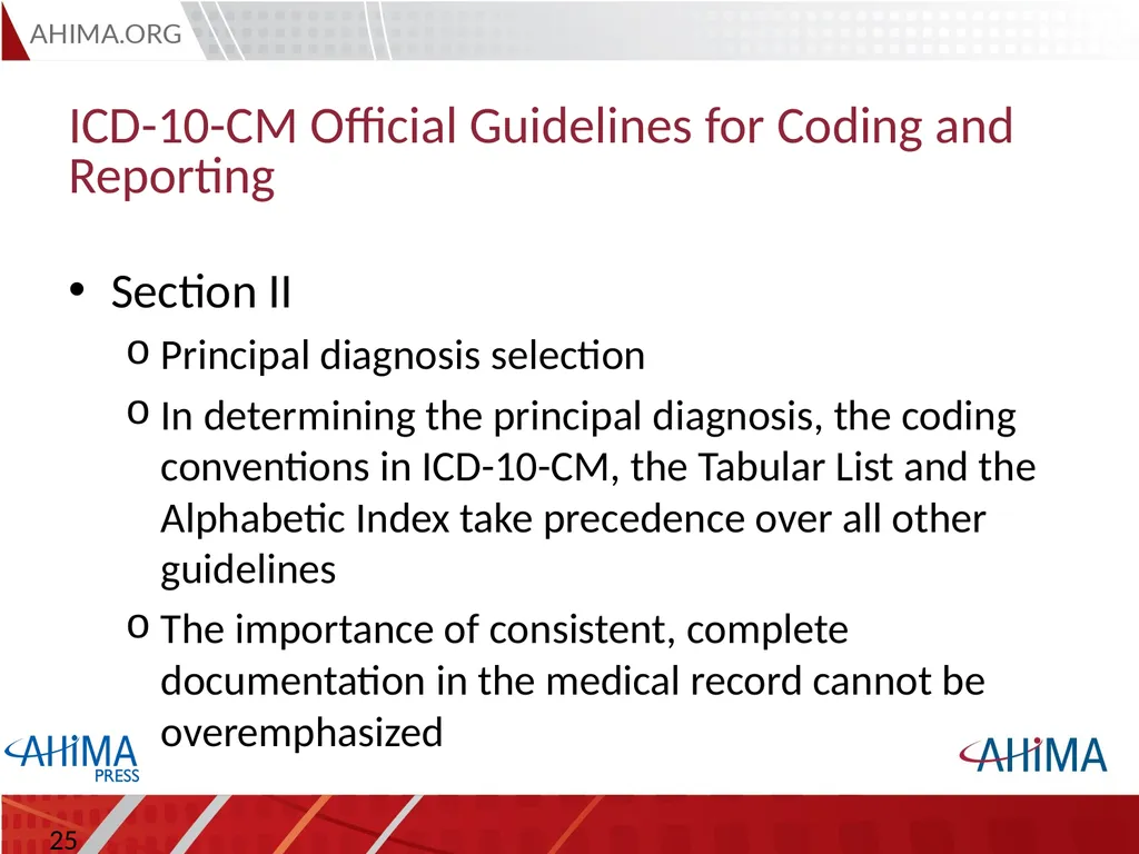 Basic ICD 10-CM/PCS and ICD-9-CM Coding, 2015 - slide 25 of 54