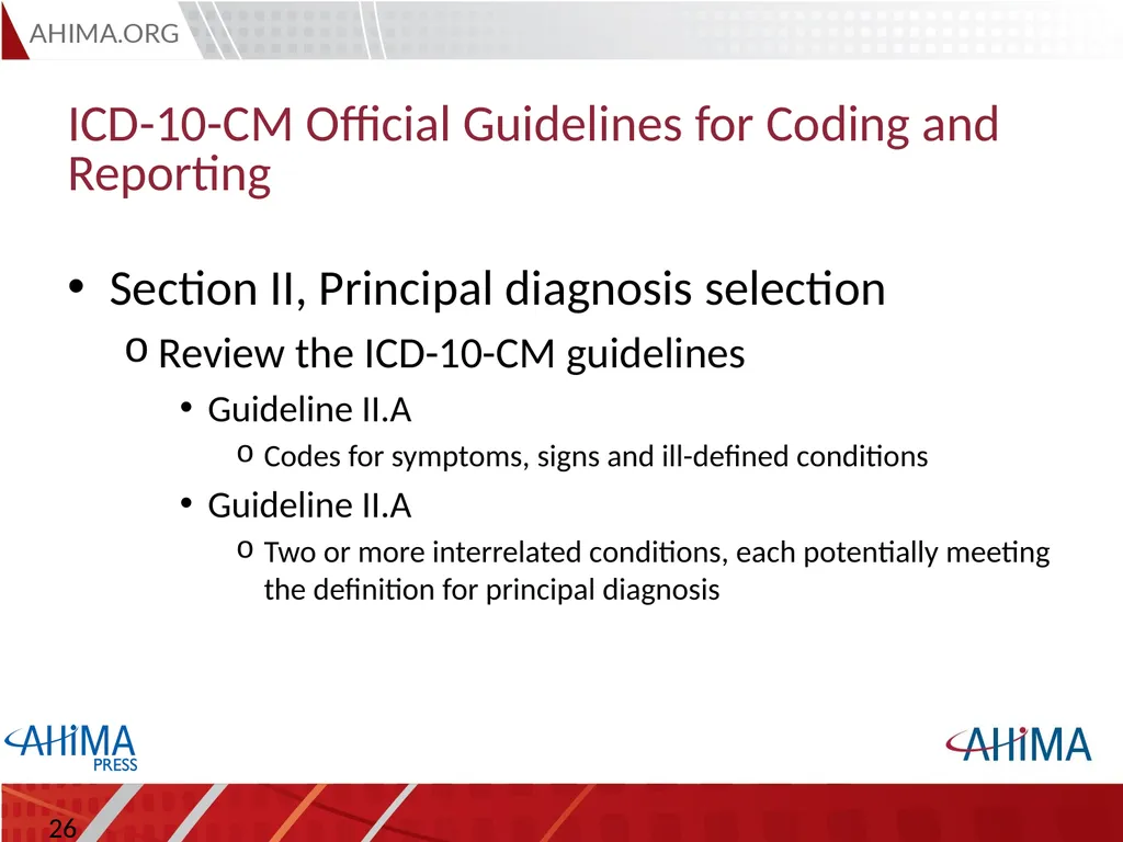 Basic ICD 10-CM/PCS and ICD-9-CM Coding, 2015 - slide 26 of 54