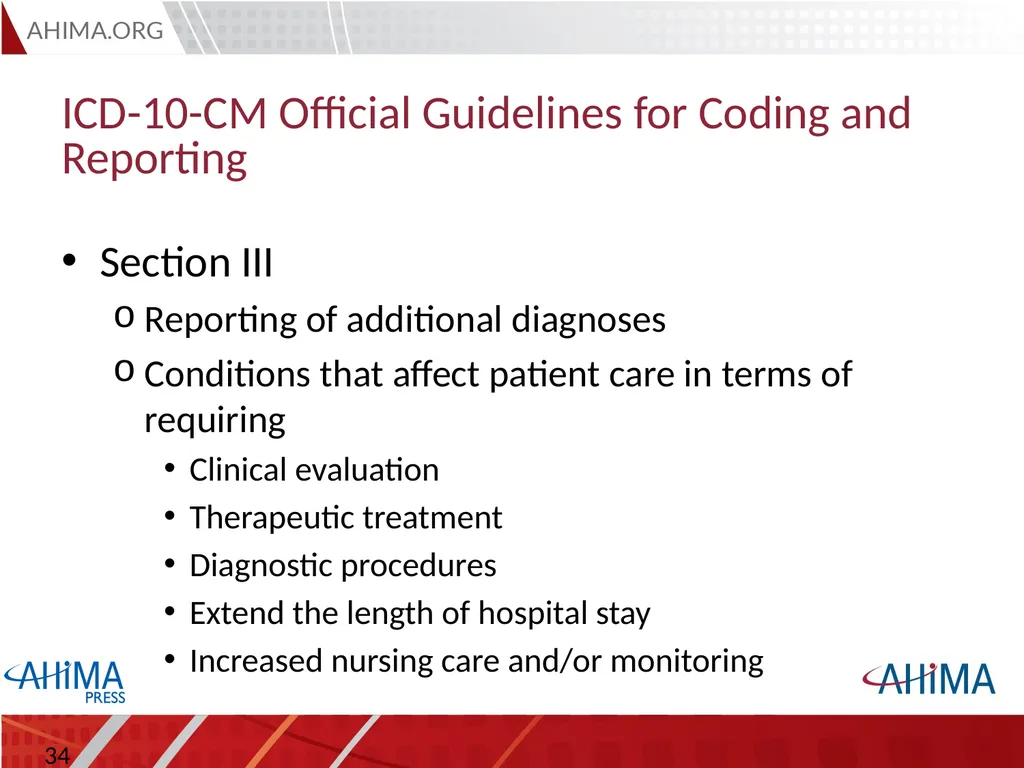 Basic ICD 10-CM/PCS and ICD-9-CM Coding, 2015 - slide 34 of 54