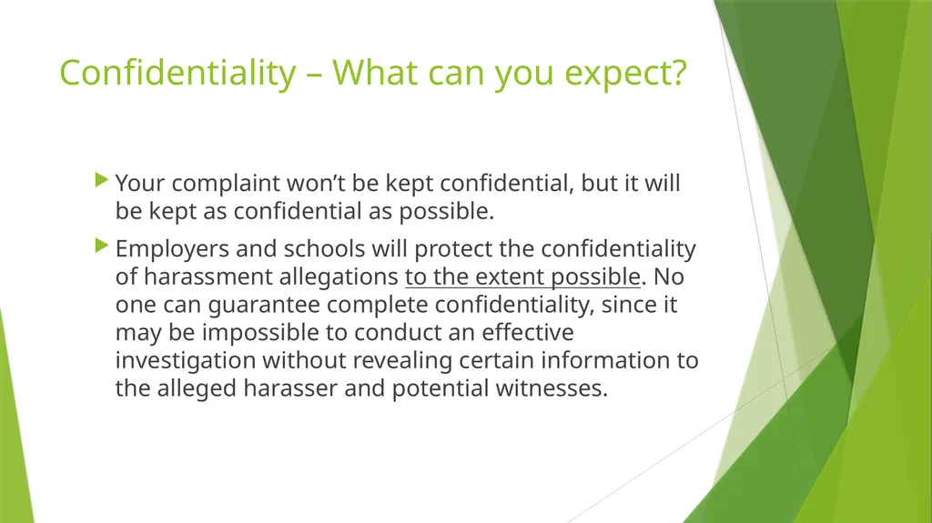Sexual Harassment: What to do if it happens to you - slide 15 of 17