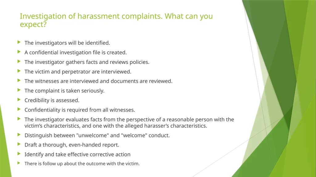 Sexual Harassment: What to do if it happens to you - slide 14 of 17