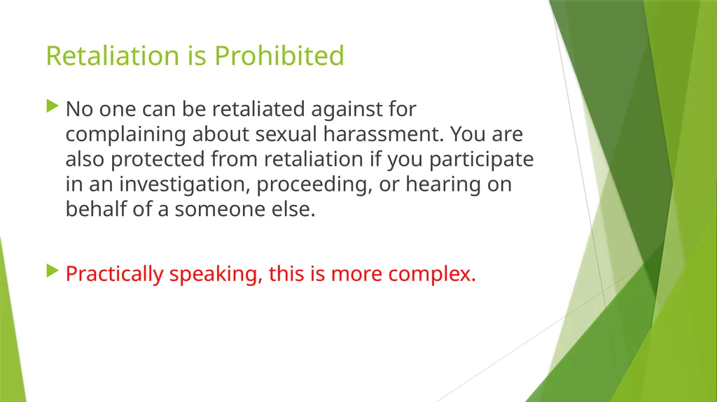 Sexual Harassment: What to do if it happens to you - slide 10 of 17