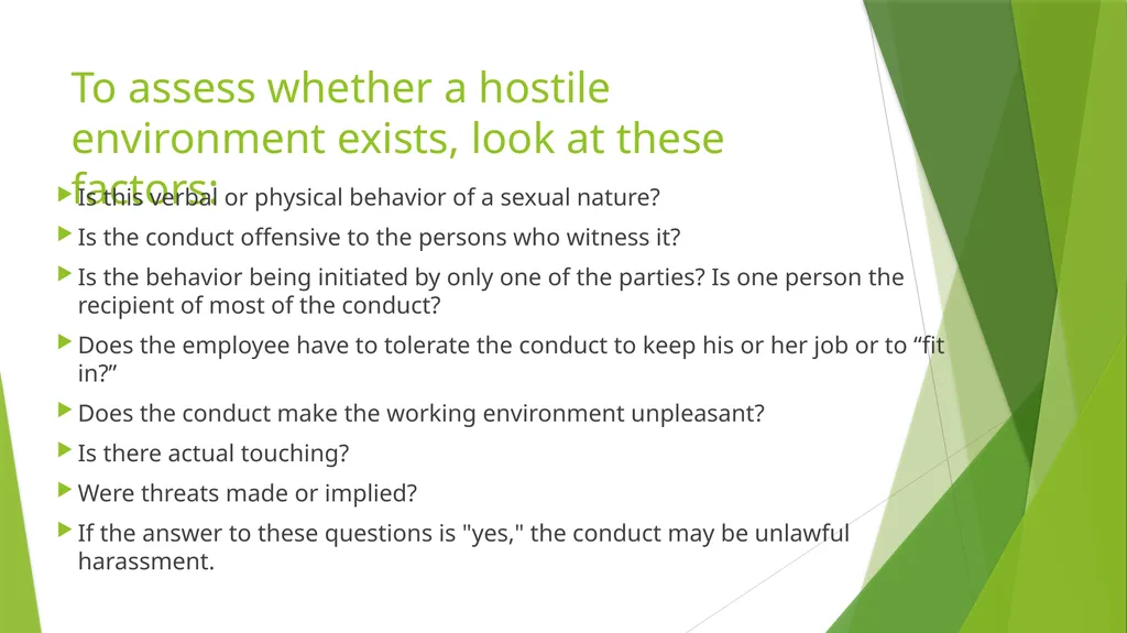 Sexual Harassment: What to do if it happens to you - slide 4 of 17