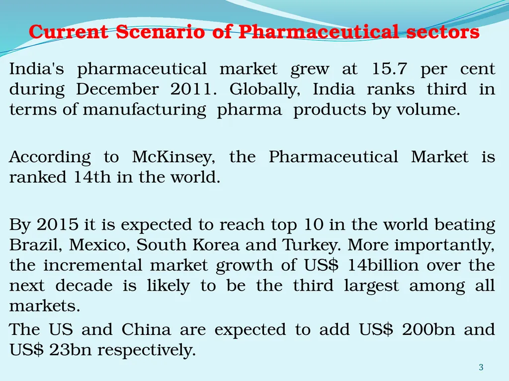 Regulating the Pharmaceutical Sector - Current - slide 3 of 61