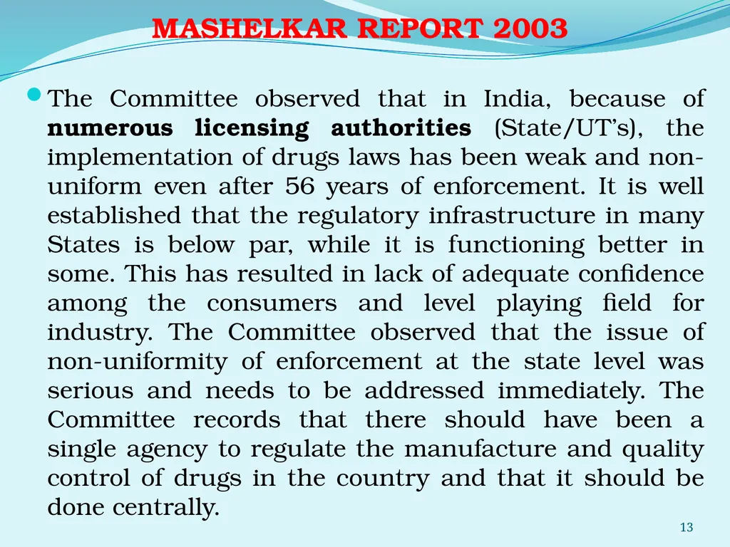 Regulating the Pharmaceutical Sector - Current - slide 13 of 61
