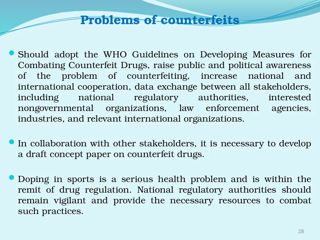 Regulating the Pharmaceutical Sector - Current - slide 28 of 61