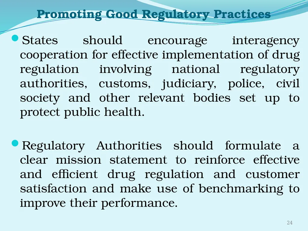 Regulating the Pharmaceutical Sector - Current - slide 24 of 61