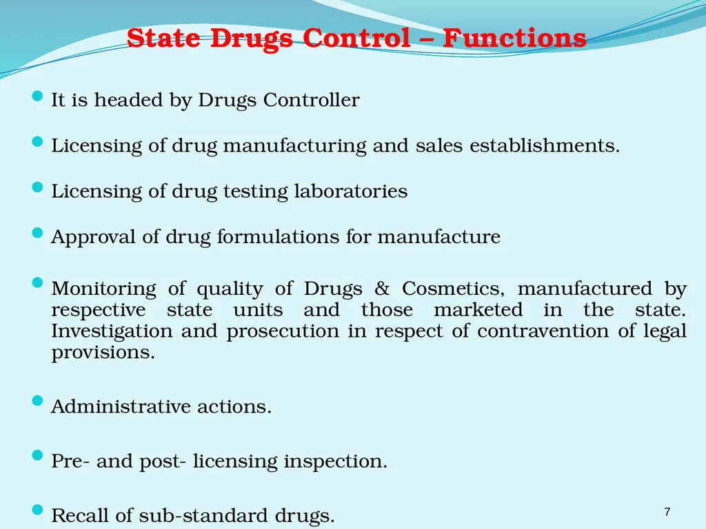 Regulating the Pharmaceutical Sector - Current - slide 7 of 61