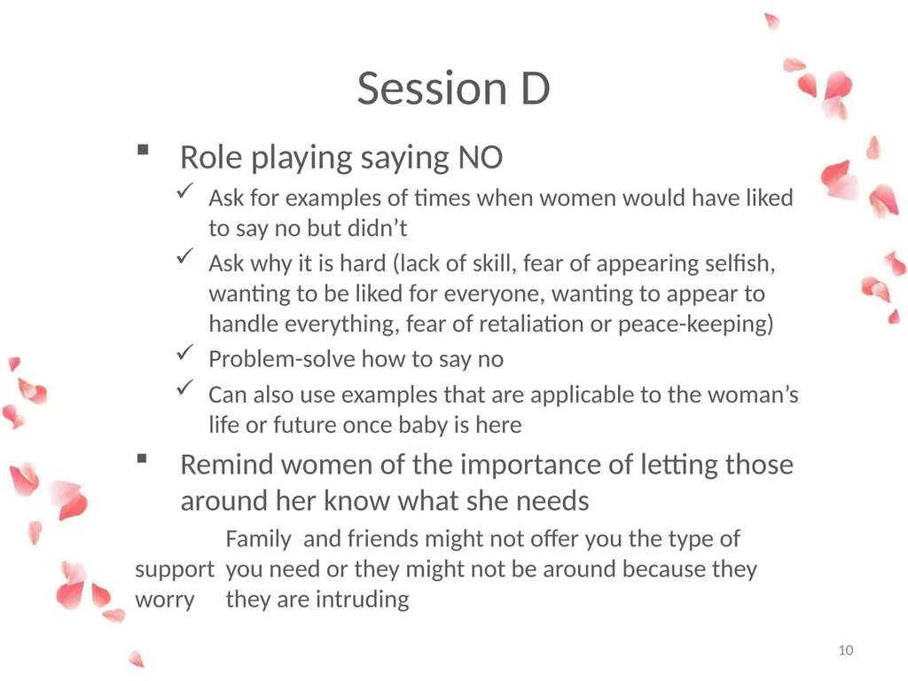 Session D: Planning my Future Asking for help - slide 10 of 18