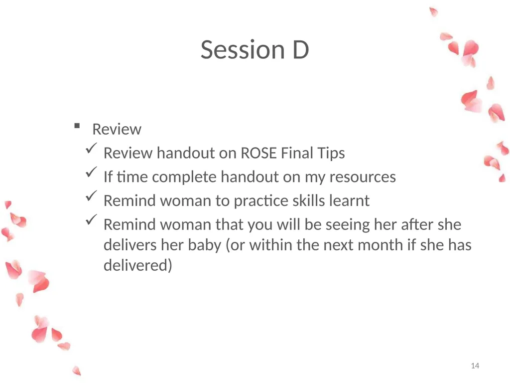 Session D: Planning my Future Asking for help - slide 14 of 18