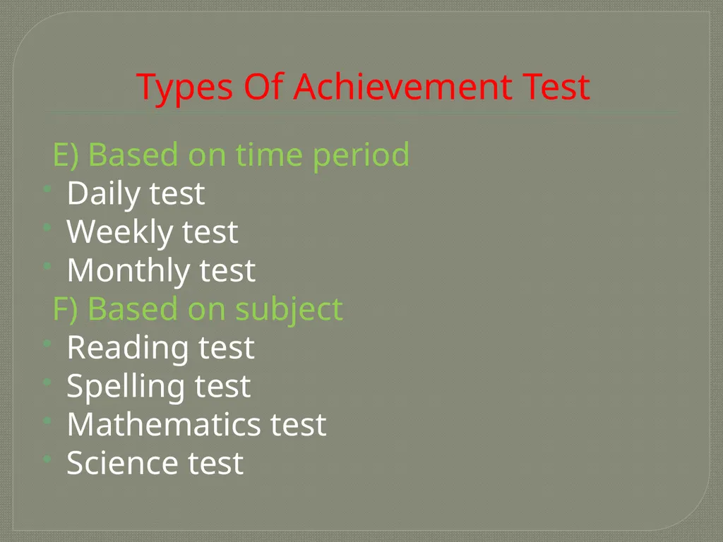 Course code:1.2.9 A(1st half), Unit III Assessment - slide 11 of 16