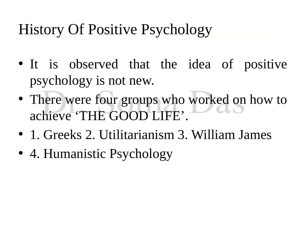 Positive Psychology: Meaning, Definition &Vision - slide 7 of 26
