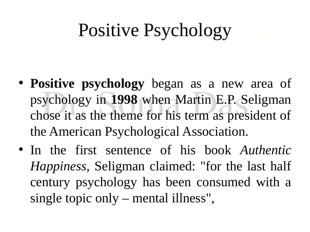 Positive Psychology: Meaning, Definition &Vision - slide 11 of 26