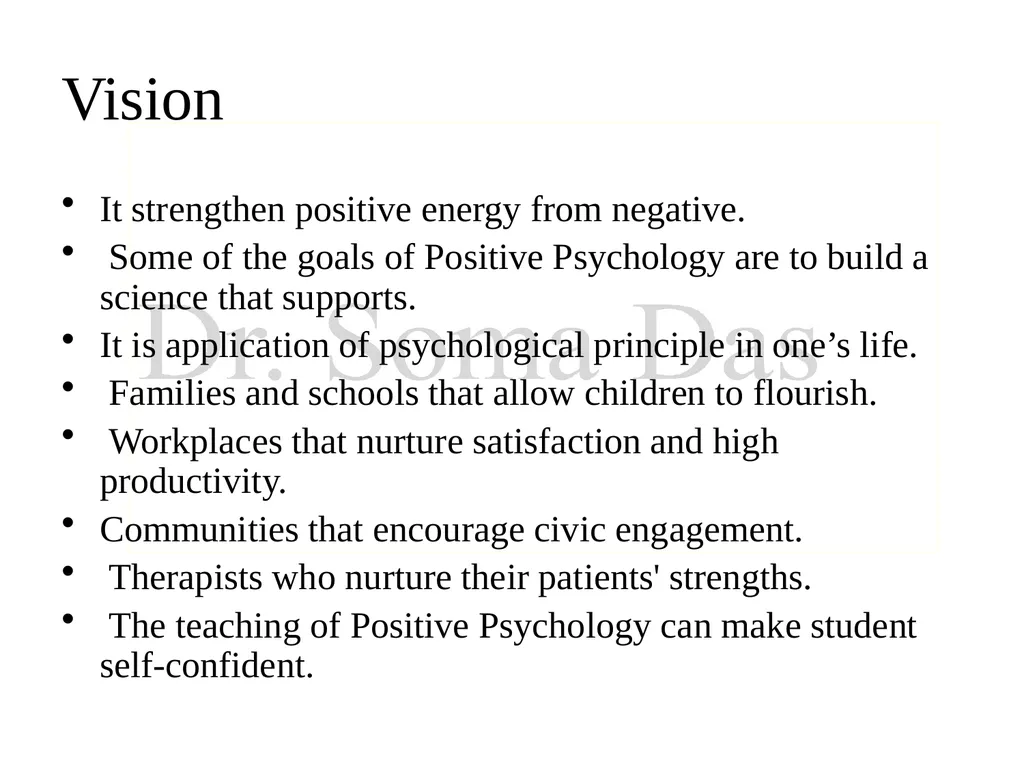 Positive Psychology: Meaning, Definition &Vision - slide 24 of 26