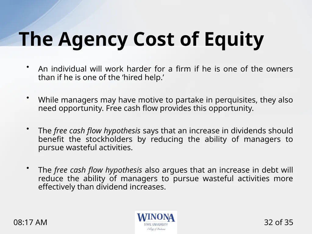 Topic 12: Capital Structure and Leverage Larry - slide 32 of 35