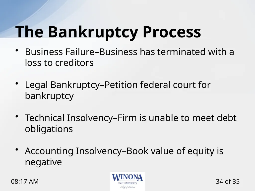 Topic 12: Capital Structure and Leverage Larry - slide 34 of 35