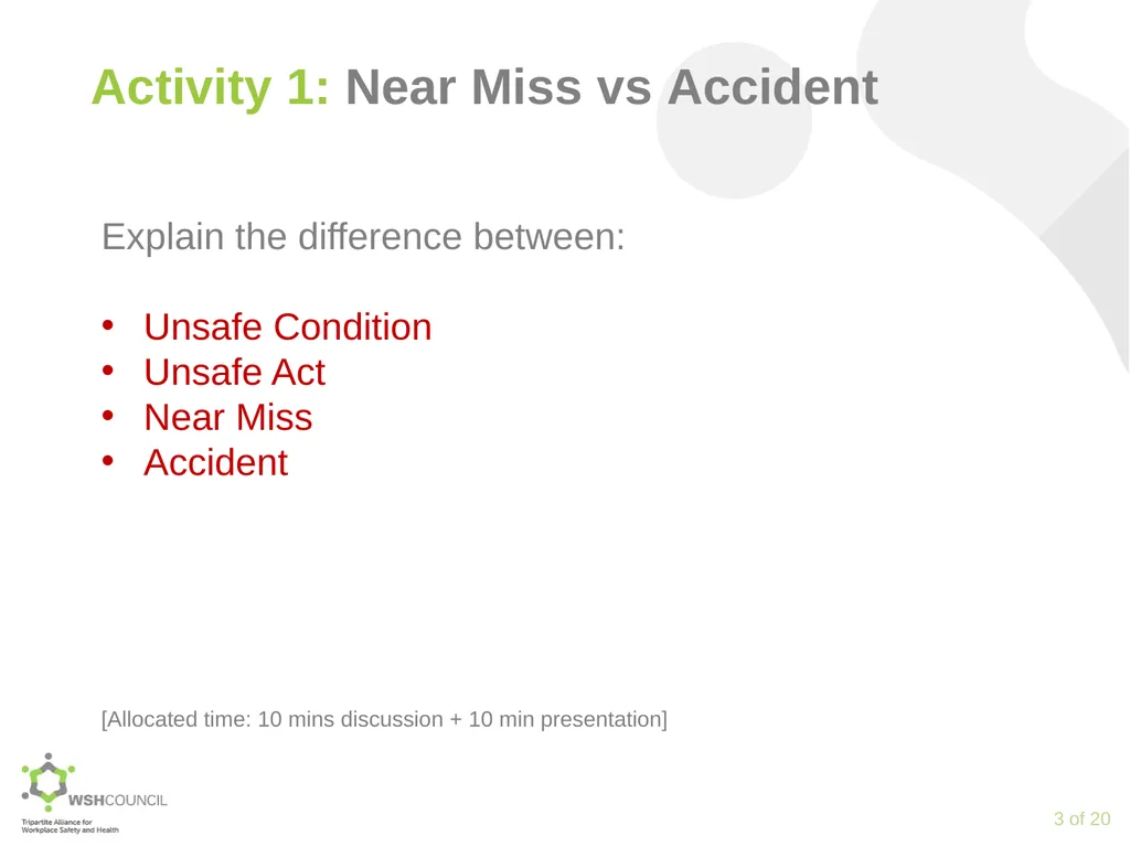 Accident Prevention through Near Miss Reporting - slide 3 of 18