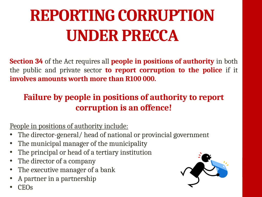 PRECCA Prevention and Combating Corrupt Activities - slide 15 of 15