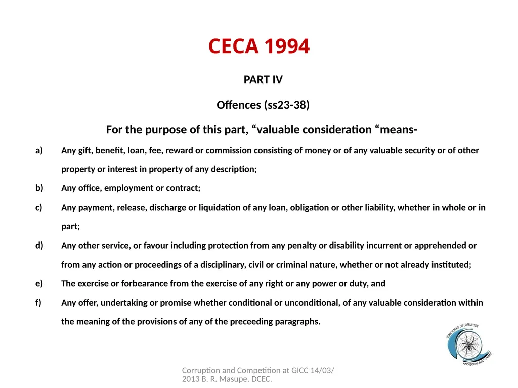 Second National Stakeholders Conference on - slide 19 of 19