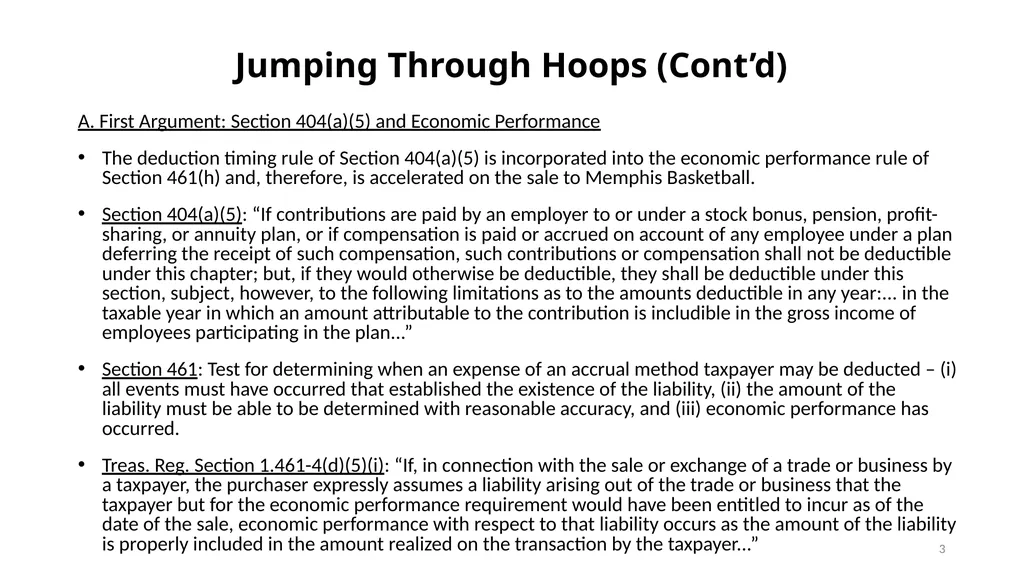 You Know What They Say About Making Assumptions: - slide 3 of 24