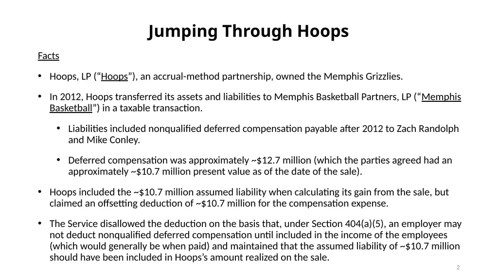 You Know What They Say About Making Assumptions: - slide 2 of 24