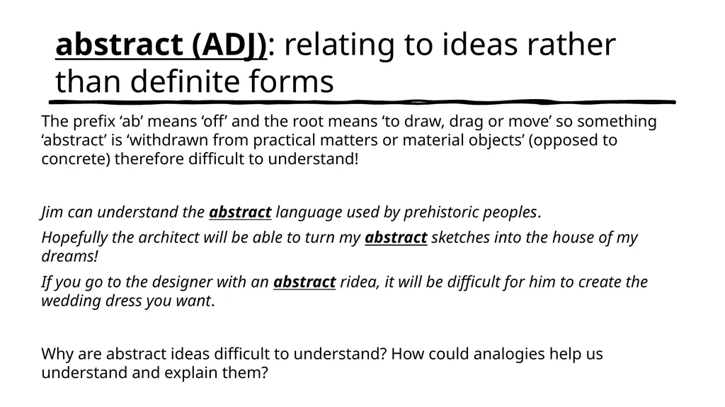 Concrete Examples What are concrete examples and - slide 9 of 15