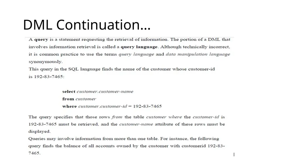 Introduction to Database Management System By - slide 16 of 18