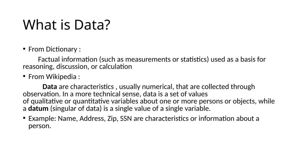 Introduction to Database Management System By - slide 3 of 18