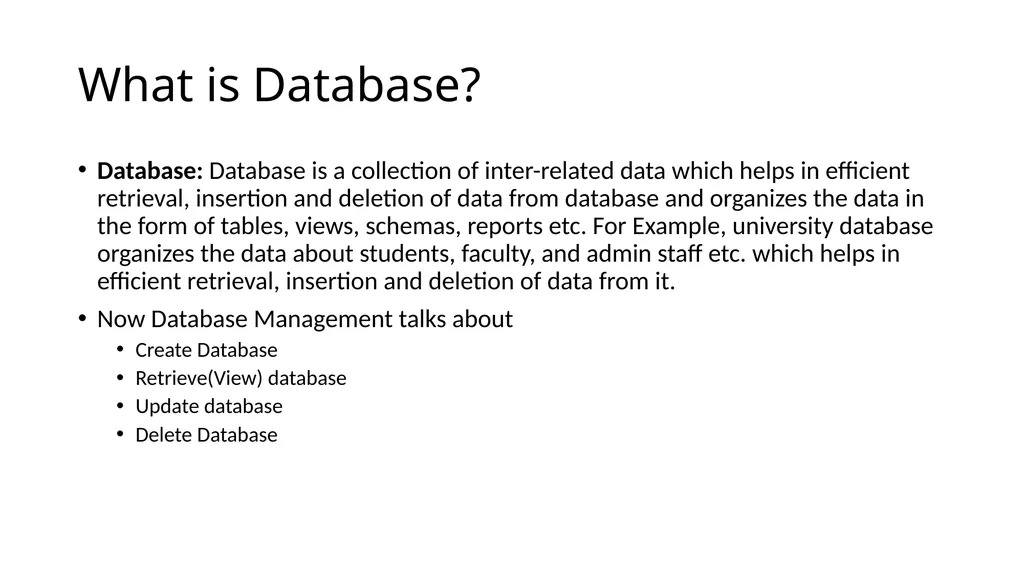 Introduction to Database Management System By - slide 11 of 18