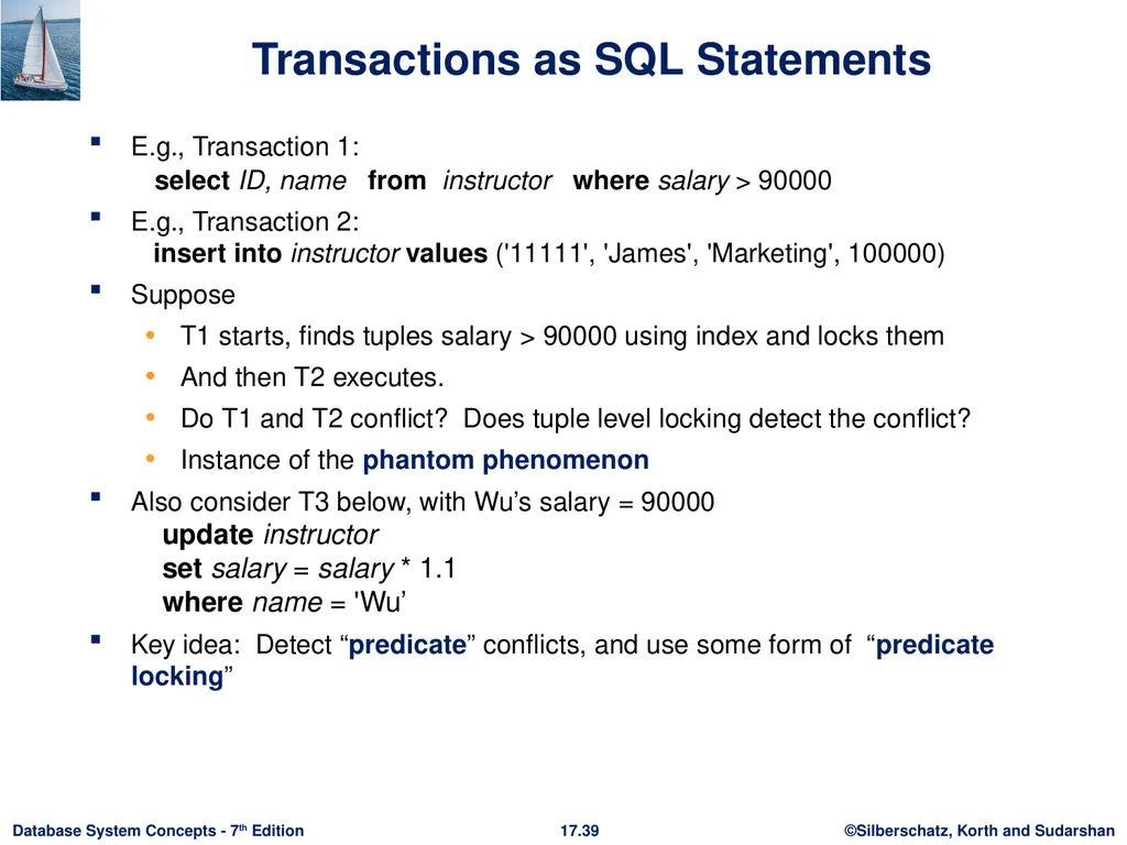 Module 17: Transactions Outline Transaction - slide 39 of 40