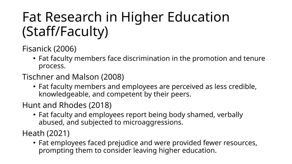 Fat Accessibility Concerns in Academic Libraries: - slide 5 of 11
