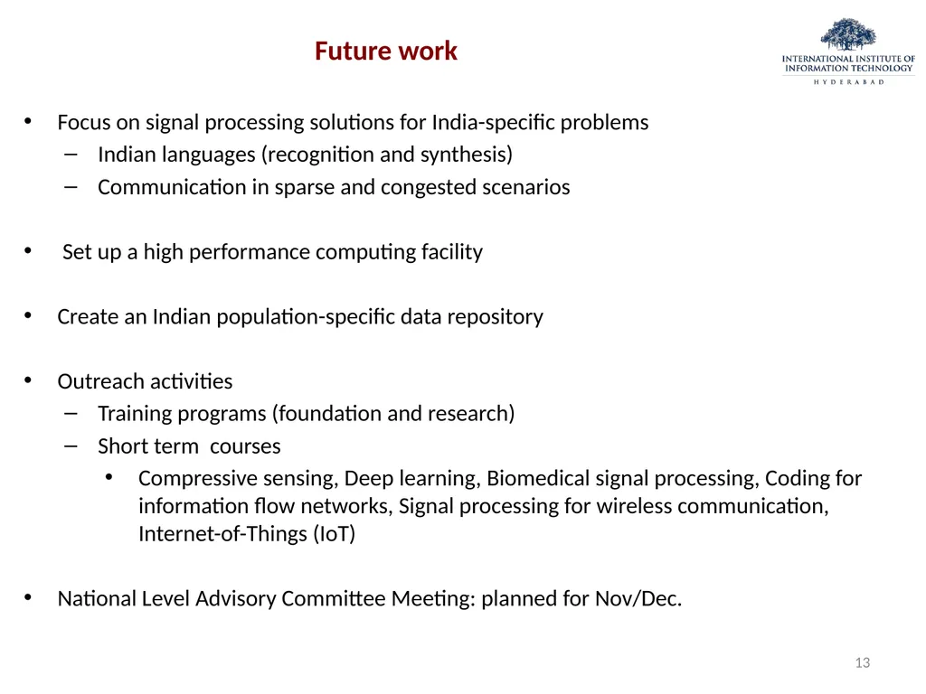 Centre of Excellence in Signal Processing (CESP) – - slide 13 of 17