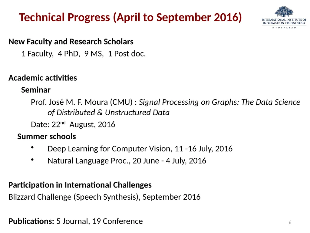 Centre of Excellence in Signal Processing (CESP) – - slide 6 of 17