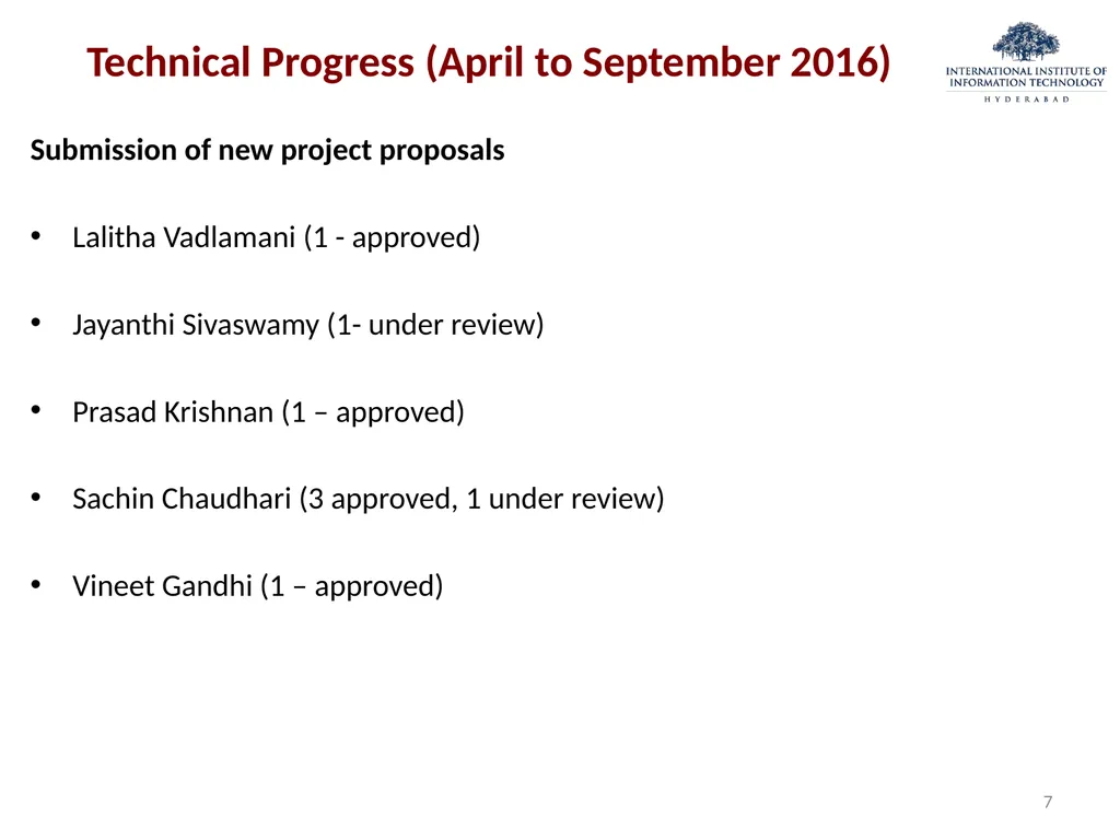 Centre of Excellence in Signal Processing (CESP) – - slide 7 of 17
