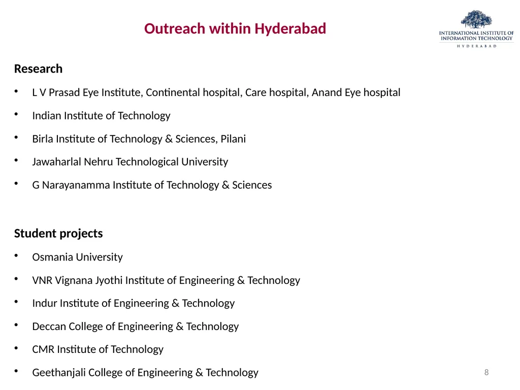 Centre of Excellence in Signal Processing (CESP) – - slide 8 of 17