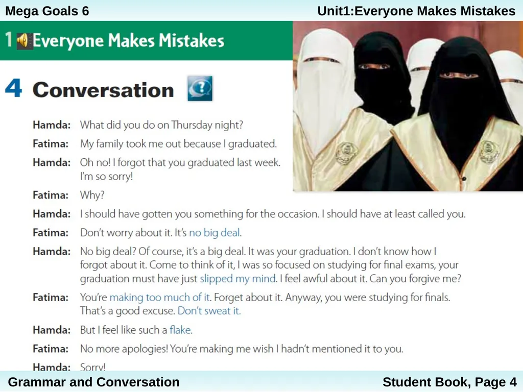 Unit 1: Everyone Makes Mistakes Part 2: Grammar - slide 21 of 25