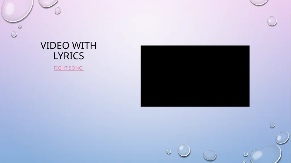 Fight song Song By: Rachel Platten Presentation - slide 2 of 10