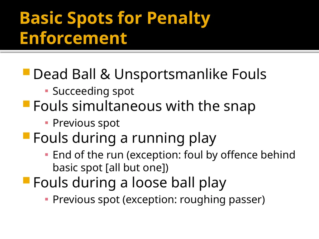 Penalty Enforcement AHSAA FB Camp August 2013 - slide 5 of 9
