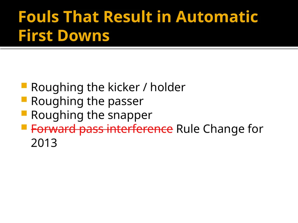 Penalty Enforcement AHSAA FB Camp August 2013 - slide 7 of 9