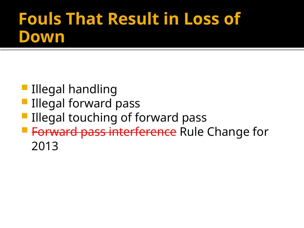 Penalty Enforcement AHSAA FB Camp August 2013 - slide 8 of 9
